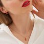 Molten Dripping Coral Sterling Silver Earrings, thumbnail 3 of 3