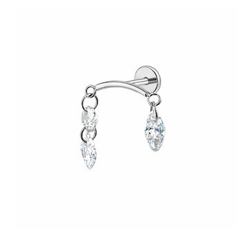 Marquise Dangle Helix Earring, 3 of 5