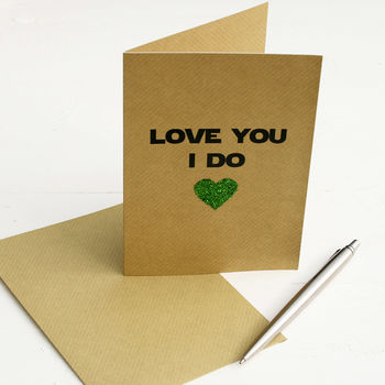 Love You I Do Valentine's Card, 2 of 2