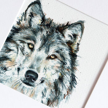 Inky Wolf Illustration Print, 4 of 10