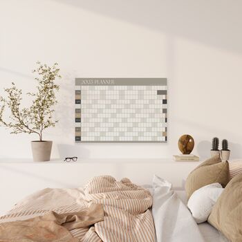 2025 Wall Planner A2 Calendar Earthy Neutrals Organiser, 6 of 6