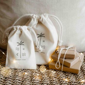 Medium Organic Cotton Gift Bag ~ Fits Five+ Products, 4 of 7