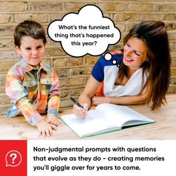 Baby's 1st Christmas Gift Childhood Memory Journal Red, 4 of 9