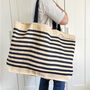 Personalised Name/Text Oversized Stripe Bag, thumbnail 1 of 6