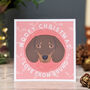 Personalised Woofy Christmas Card Choose From 30 Breeds, thumbnail 9 of 10