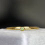 Green Peridot Solitaire Ring Gold Or Silver, thumbnail 6 of 11