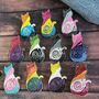 Pride Flag Lgbtq+ Galaxy Cat Glitter Enamel Pin, thumbnail 1 of 7