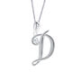 Alphabet Initial Necklaces In Sterling Silver, thumbnail 4 of 11