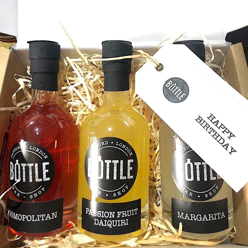 Personalised Cocktail Gift Set By Bottle Bar And Shop