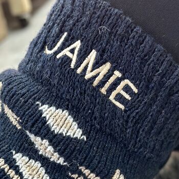 Personalised Men's Thermal Wool Sock, 3 of 4