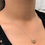 Sunray Silver And Gold Plated Necklace, thumbnail 2 of 5