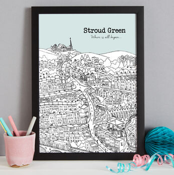 Personalised Stroud Green Print, 9 of 10