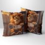 Literary Lion Hand Made Poly Linen Cushions, thumbnail 1 of 7