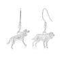 Sterling Silver Cocker Spaniel 3D Earrings, thumbnail 2 of 5