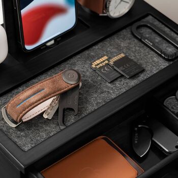 Wooden Docking Station Christmas Gift For Men Black, 4 of 7