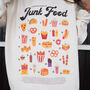 Junk Food Guide Women’s Graphic Sweatshirt, thumbnail 1 of 3
