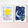 Sun And Moon Print Set Of Two, thumbnail 1 of 12