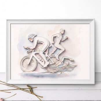 Triathlon Gift Print, 2 of 3
