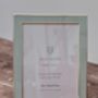Isaac Jacobs Pale Blue And Silver Plated Border Photo Frame, thumbnail 2 of 3