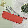 Ladies Personalised Leather Pencil Case, thumbnail 3 of 6