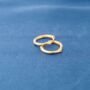 Gold 12mm Small Hoop Earrings, thumbnail 5 of 6