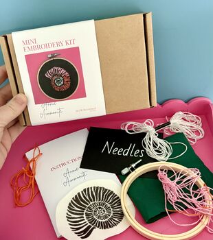 Mini Embroidery Kit Ammonite, 5 of 5