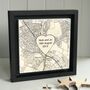 Personalised Wedding Venue Location Map Print On Wood, thumbnail 8 of 10