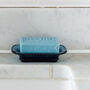 Bijou Blue Glass Soap Dish, thumbnail 2 of 3