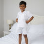 Personalised Kid's White And Blue Cotton Pyjama's, thumbnail 3 of 6