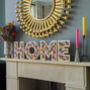 ‘Home’ Plywood And Wool Pom Pom Letters Decoration, thumbnail 1 of 12
