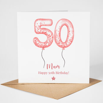 Personalised 50th Birthday Card Her, 3 of 5