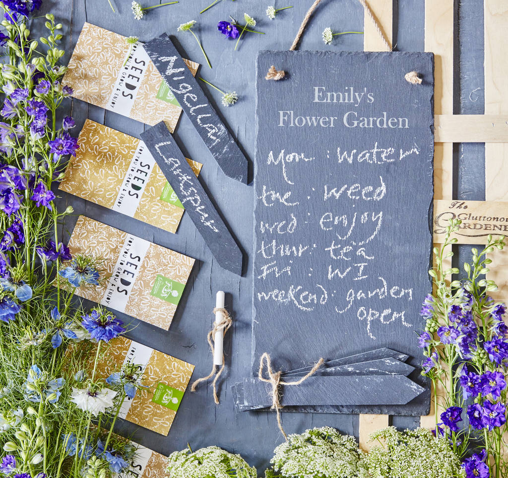 Personalised Flower Garden Planner Gift By The Gluttonous ...