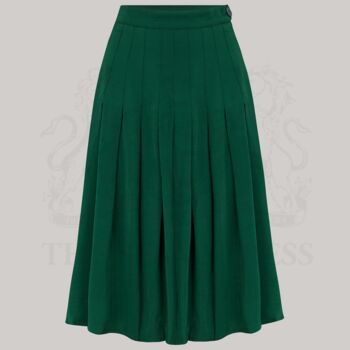 Lucille Pleated Skirt Authentic Vintage 1940s Style, 4 of 4