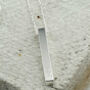 Personalised Mothers Day Silver Bar Pendant, thumbnail 1 of 8
