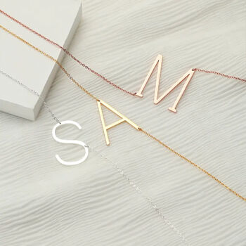 Personalised Gold Letter Necklace, 4 of 4