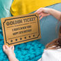 Personalised Giant Golden Ticket Gift Voucher, thumbnail 1 of 4