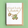 Charm Bracelet Personalised Good Luck Card, thumbnail 1 of 2