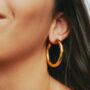 Gold Vermeil Statement Hoops, thumbnail 1 of 3