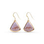 Ceramic, Glass And Gold Dawn Teardrop Earrings, thumbnail 1 of 5