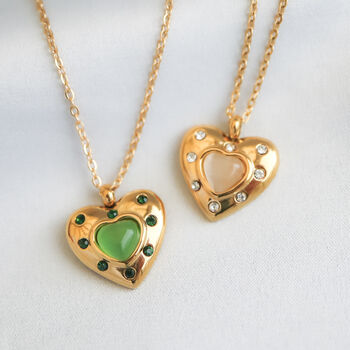 Non Tarnish Heart Necklace, 5 of 10