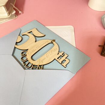 Personalised Golden Wedding Anniversary, 8 of 8