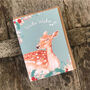 Doe Deer Christmas Card Blank Inside, thumbnail 1 of 2