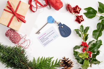 Eco Friendly Keyring With Disabled Toilet Radar Key In Navy, Made From Recycled Bottles, 4 of 4