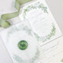 Eucalyptus Wreath Wedding Invitations, thumbnail 1 of 5