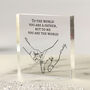 Personalised Father Daughter Acrylic Keepsake Block, thumbnail 1 of 2