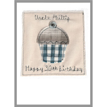 Personalised 30th Birthday Cake Card For Him, 3 of 9