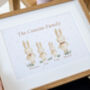 Personalised Bunny Family Print, thumbnail 2 of 4