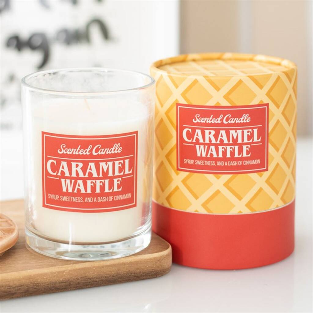 Caramel Waffle Scented Candle Gift, 1 of 4
