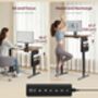 Height Adjustable Desk With Storage Pocket And Memory, thumbnail 4 of 10