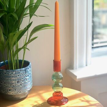 Colourful Glass Candlestick, 8 of 12
